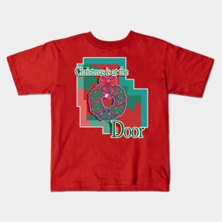 Christmas At The Door Kids T-Shirt